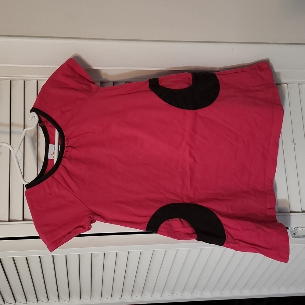 Circo Pink Dress with Black Circle Pockets, Size 3T